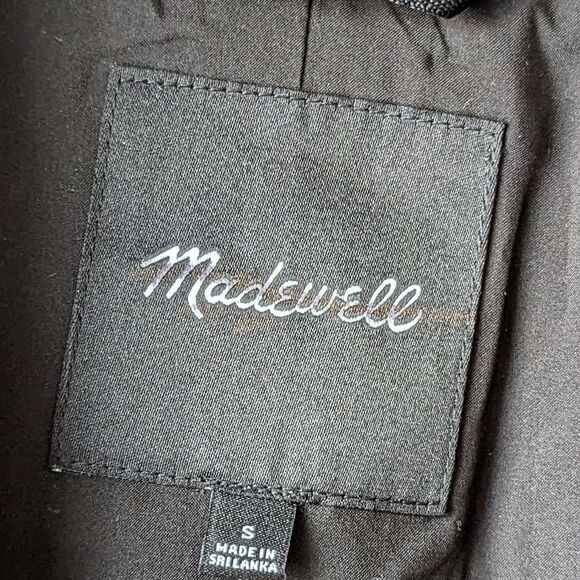 Madewell Oversized Softdrape Black Blazer | Slouchy Workwear Layer Sz S NWT - Picture 12 of 12